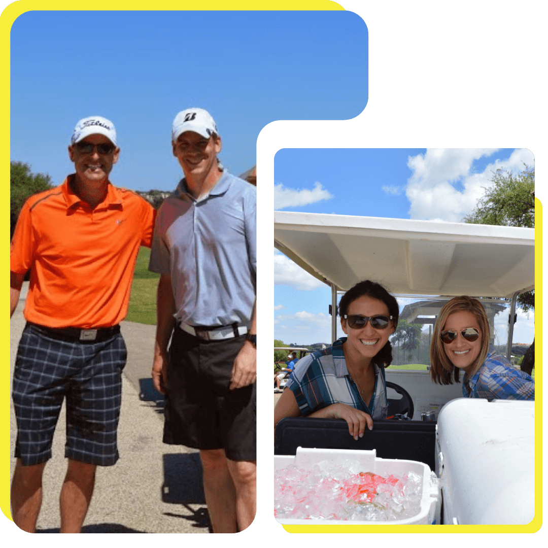 Golfers at a past Missy Project tournament